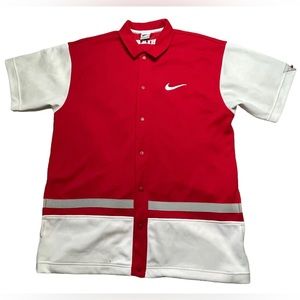 ‼️vintage 90’s Nike short-sleeved, basketball warm-up jacket adult size large